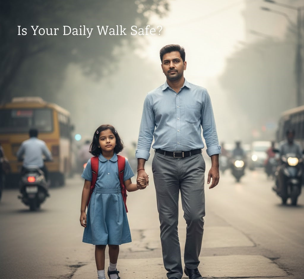 How bad is your daily walk from pov of air pollution