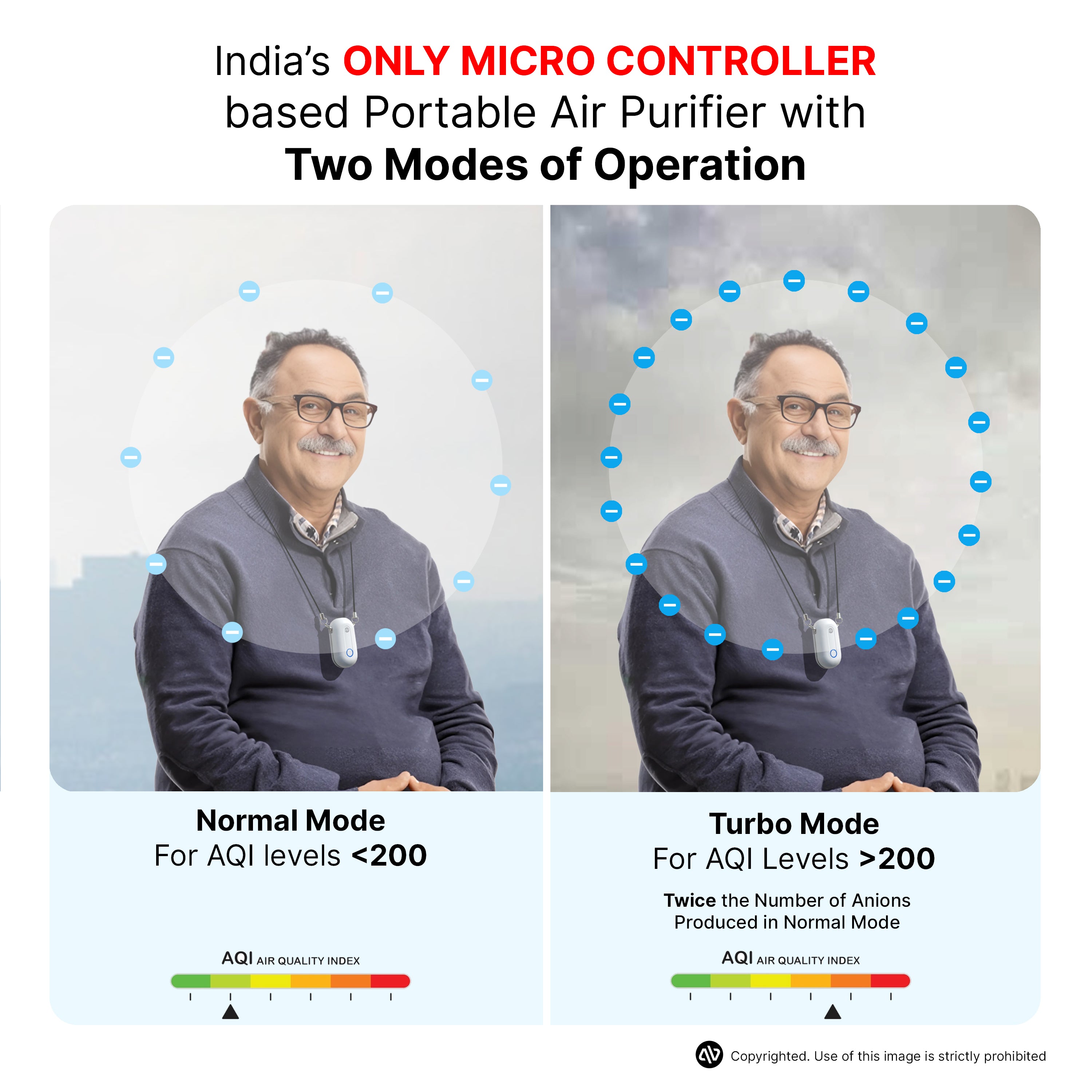 atovio Pebble- India's Most Effective Wearable Air Purifier