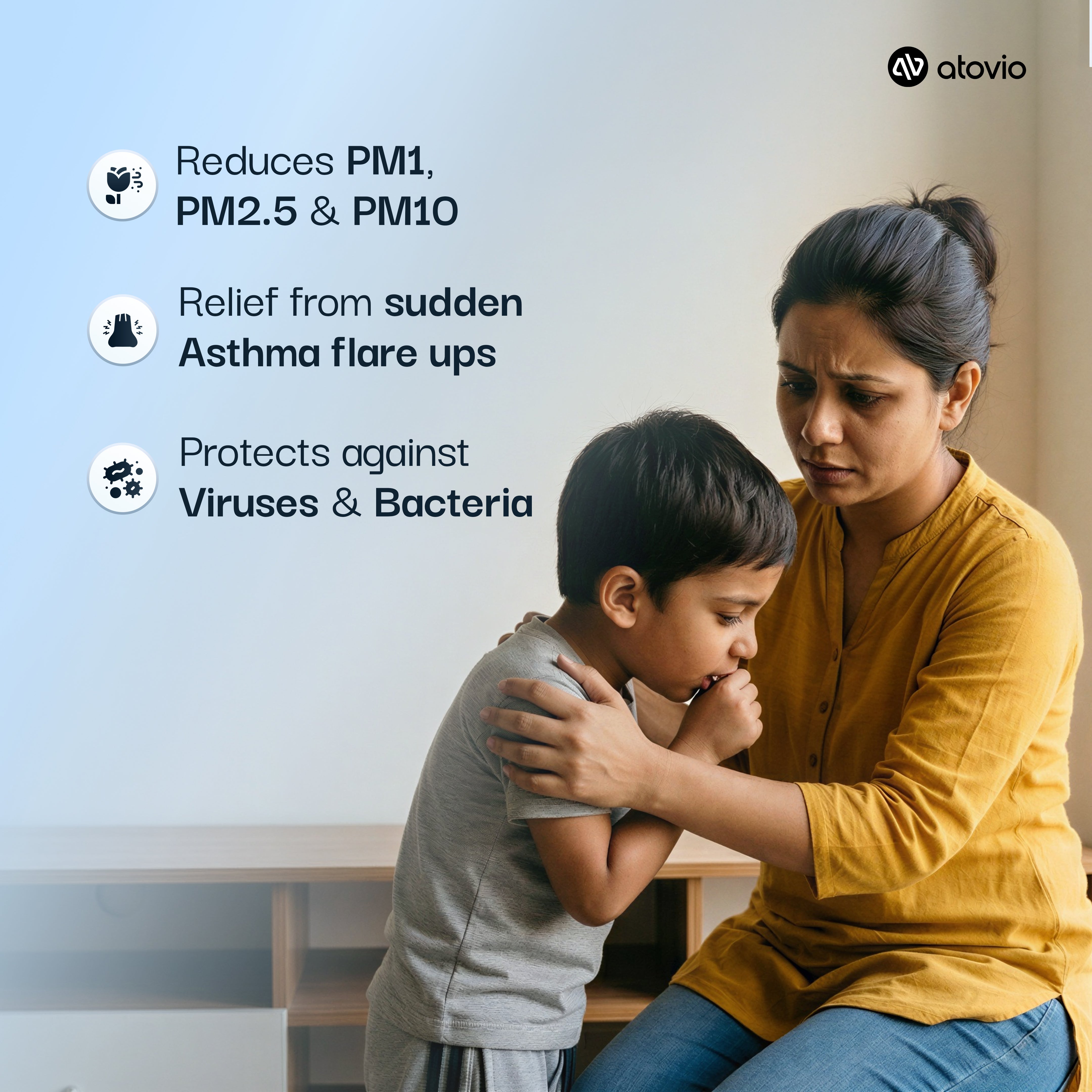 atovio Pebble- India's Most Effective Wearable Air Purifier