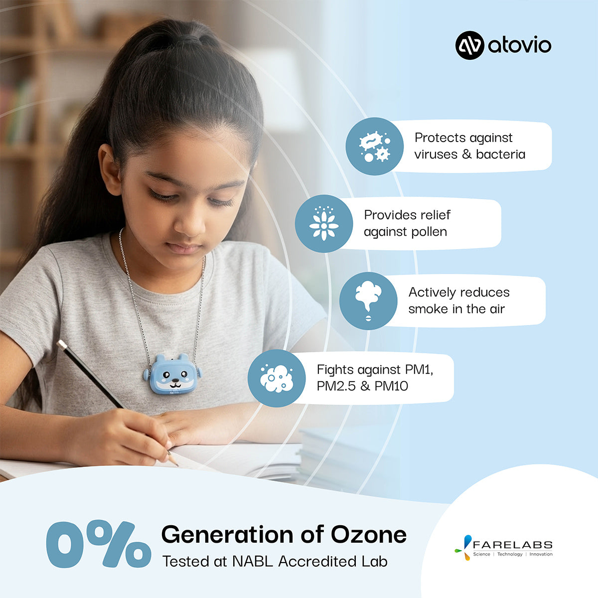 atovio Nino- Wearable Clean Air Companion for Kids