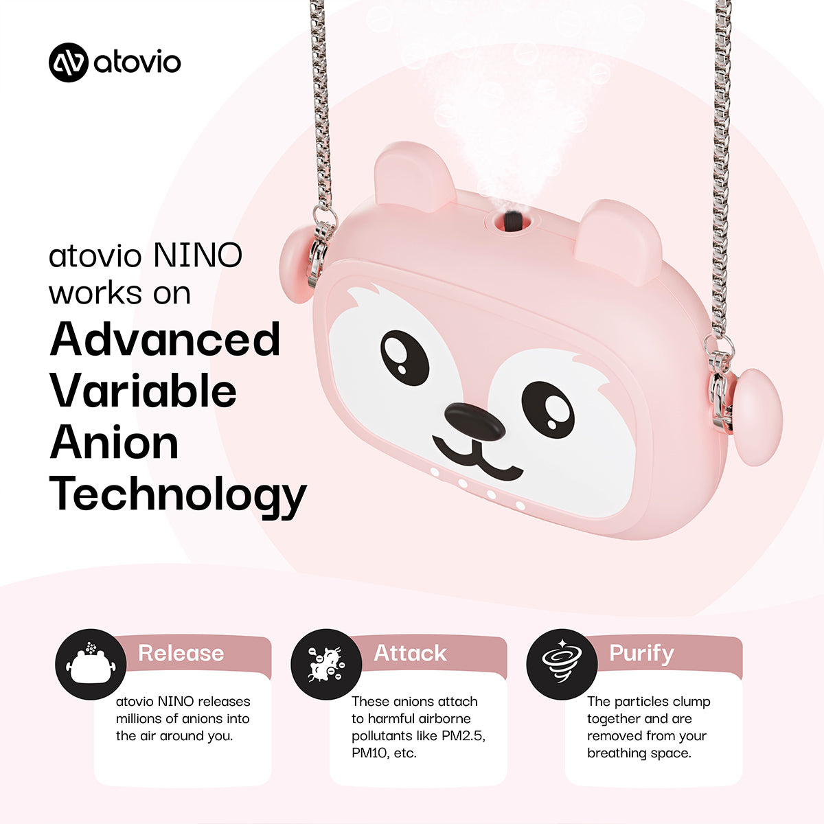 atovio Nino- Wearable Clean Air Companion for Kids