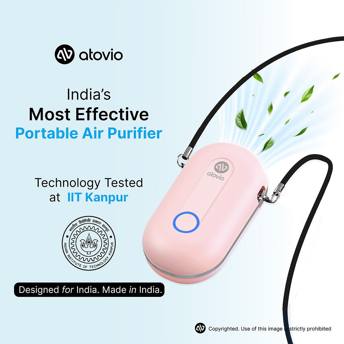 atovio Pebble- Portable Air Purifier