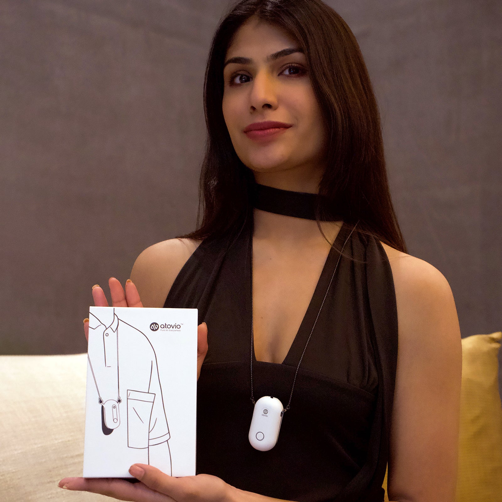 Personalised atovio Pebble- Wearable Air Purifier