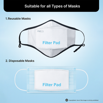 PM 2.5 Activated Carbon Filters (Pack of 10)