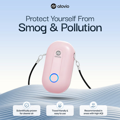 atovio Pebble- India's Most Effective Wearable Air Purifier