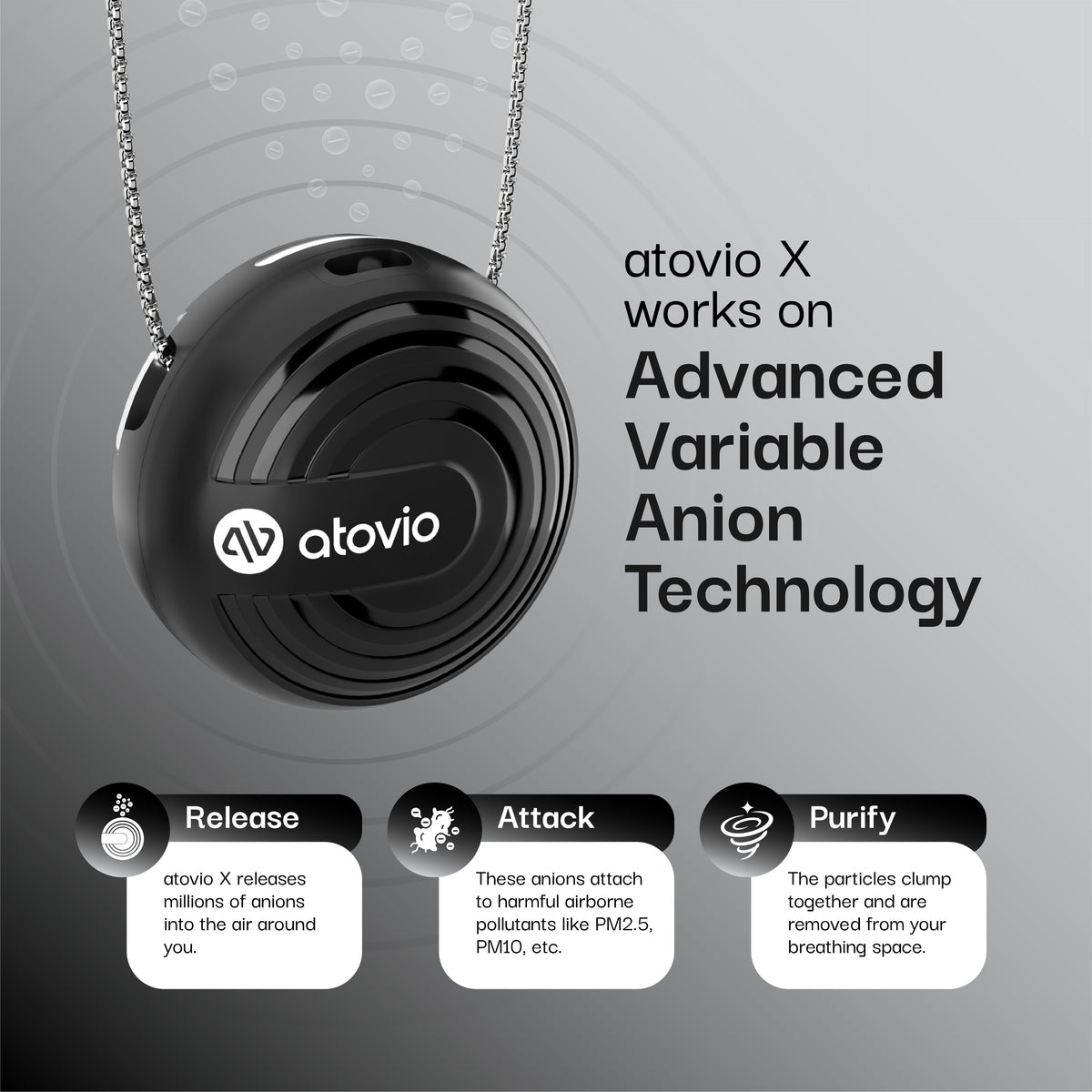 atovio X- A Smart Wearable Air Purifier