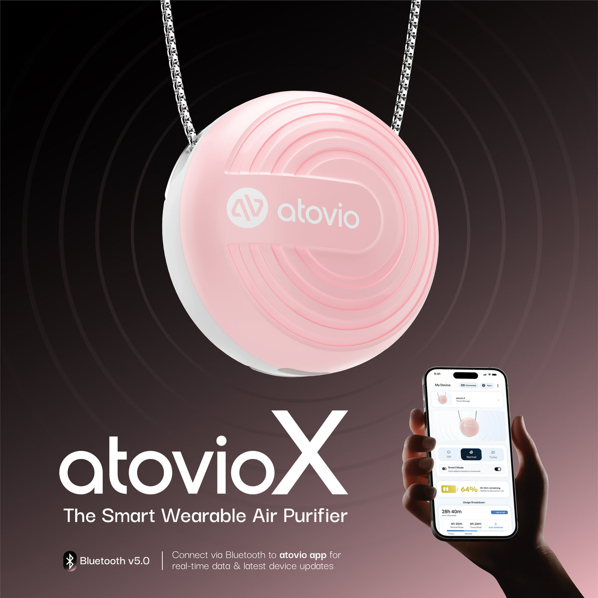 atovio X- India's 1st Smart Wearable Air Purifier