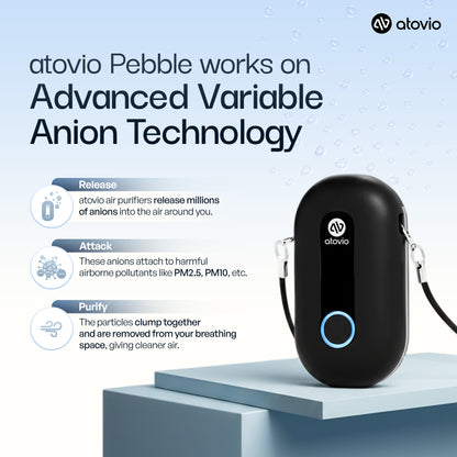 atovio Pebble- India's Most Effective Wearable Air Purifier